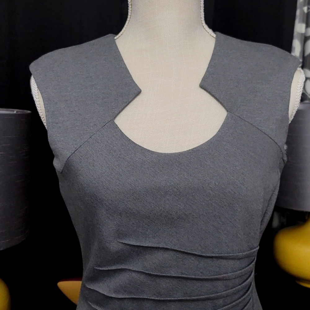 Calvin Kline Grey Tailored Dress Size 6